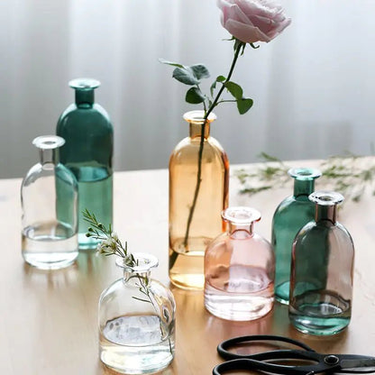 Nordic Glass Flower Vase Decor - EMBER-HOME
