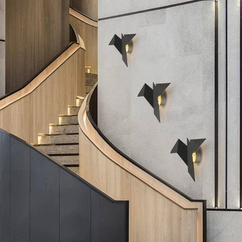 Nordic Iron Bird Wall Lamp for Home Decor - EMBER-HOME