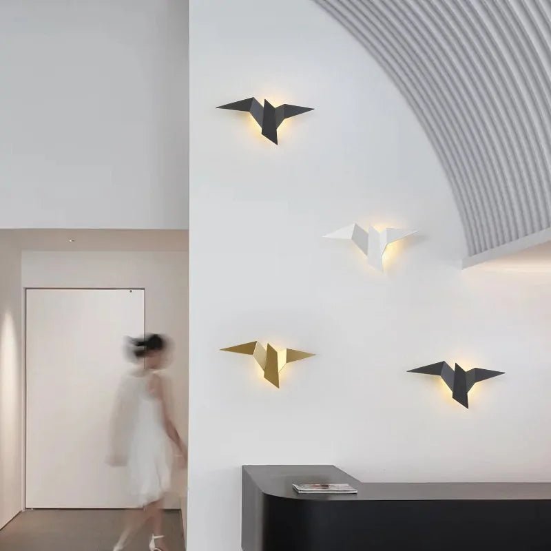 Nordic Iron Bird Wall Lamp for Home Decor - EMBER-HOME